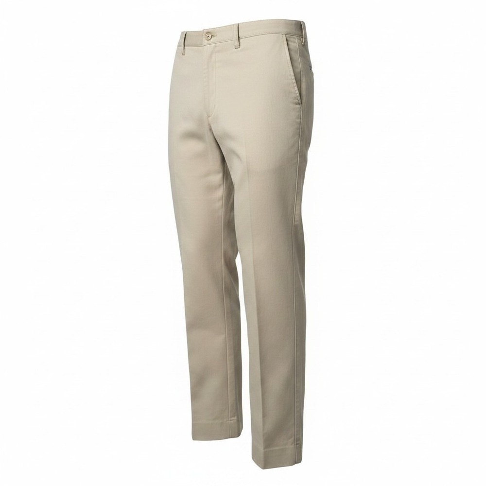 VTG RM Williams Trousers Mens 39R Tan Khaki Flat Front Made In Australia TT031